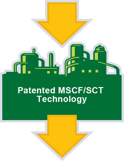 Process diagram for MSCF/SCT